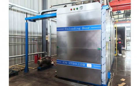 Step by step of the ethylene oxide sterilizer machine item 